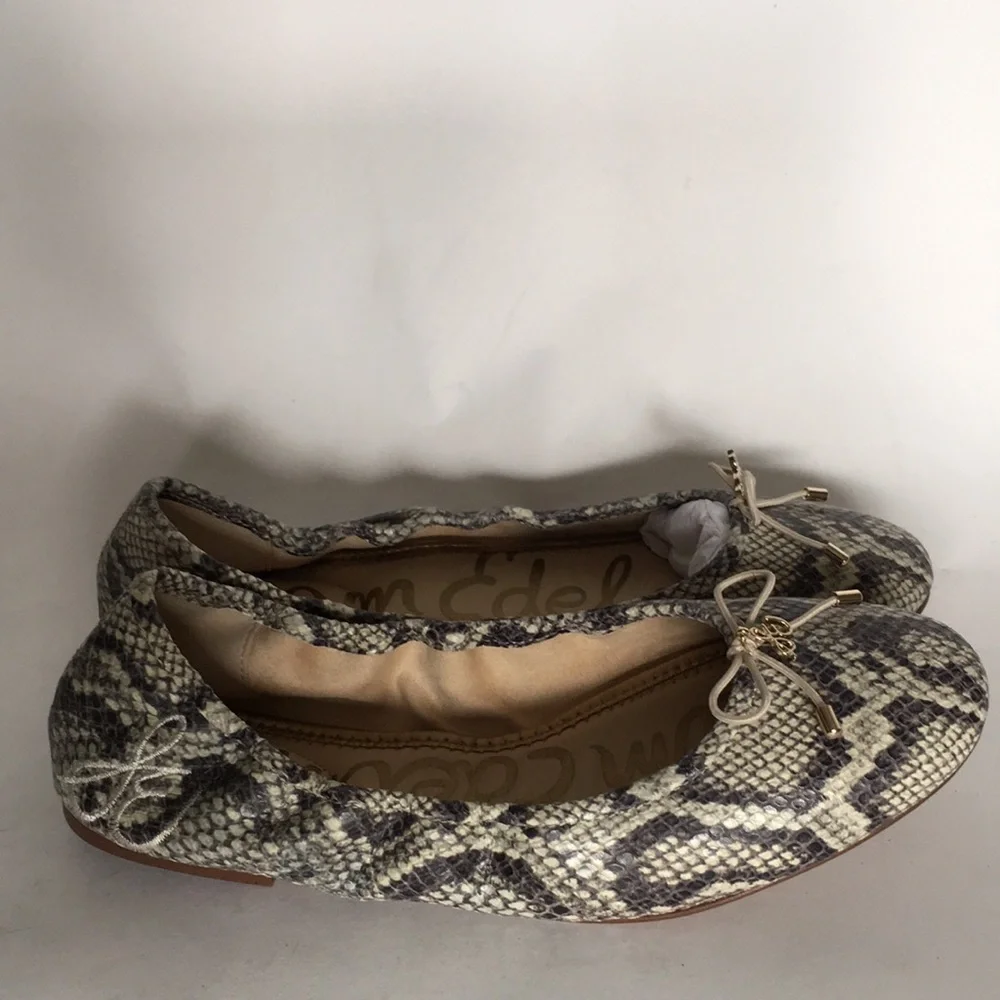 Sam Edelman Python Pattern Flats - Picture 4 of 8